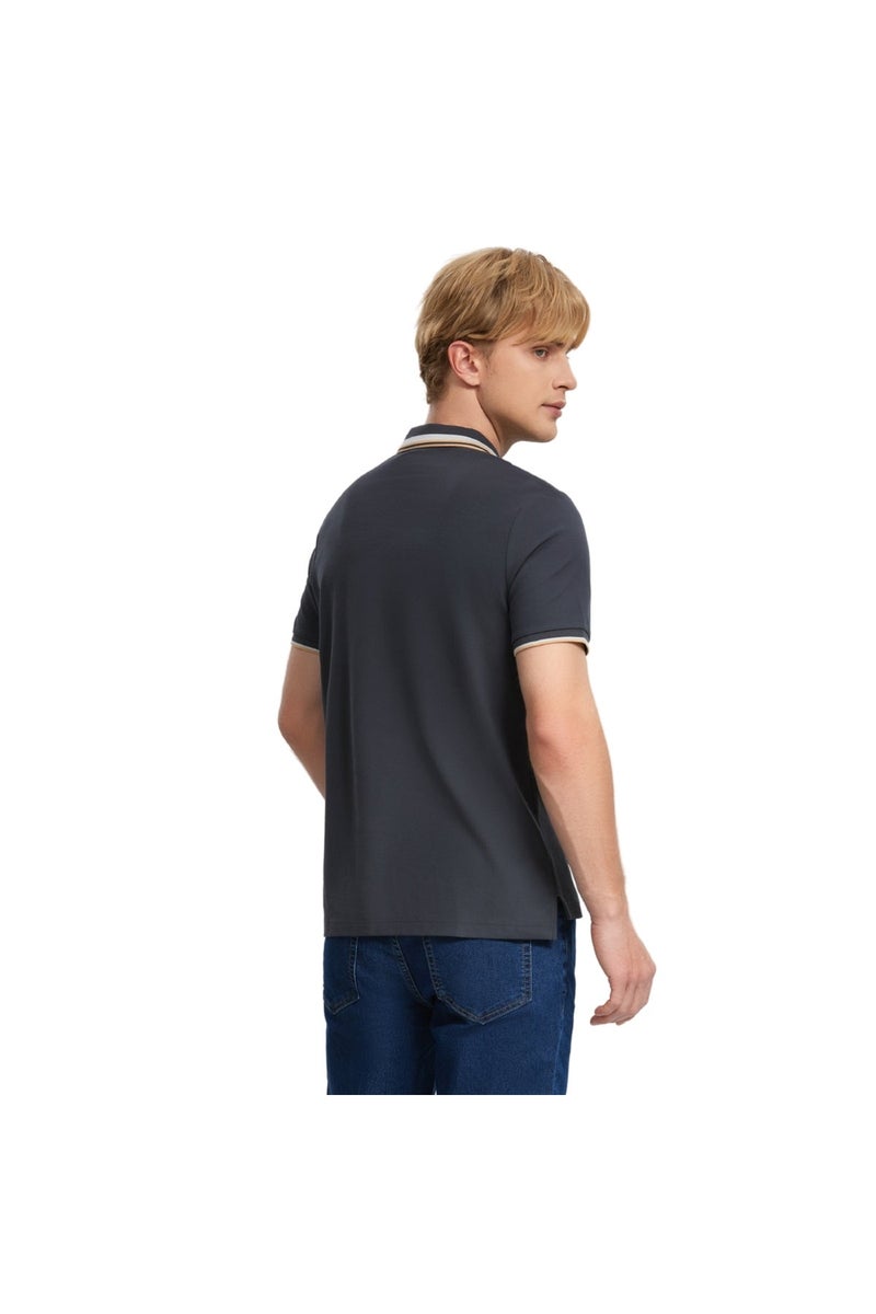GIORDANO Gray Men's Signature Polo - Image 5